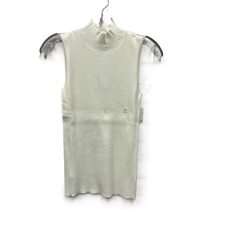 Top Sleeveless By Loft In White, Size: Xs