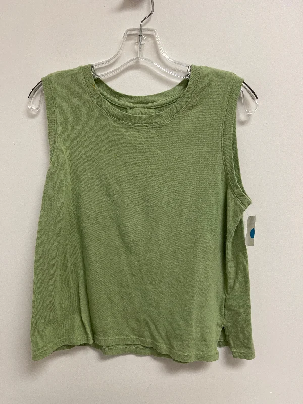 Top Sleeveless By Maurices In Green, Size: M