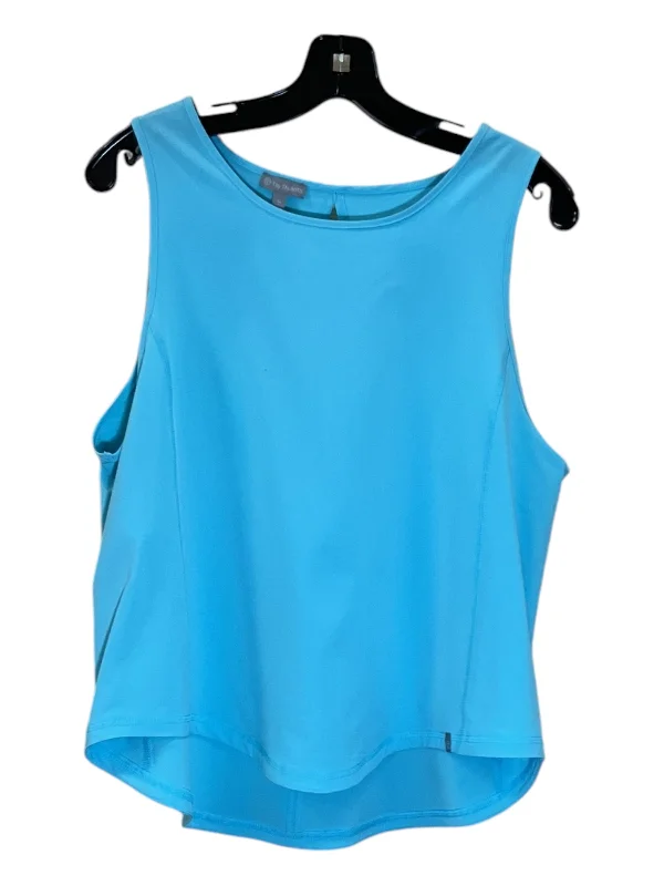 Top Sleeveless By Talbots In Blue, Size: Petite L