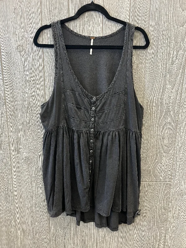 Tunic Sleeveless By Free People In Black, Size: M