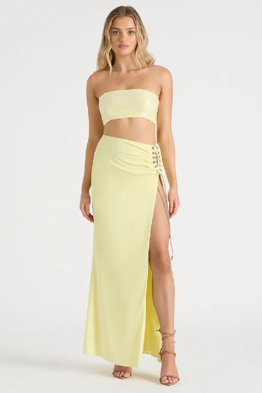 THE DRAPED SKIRT - BUTTER