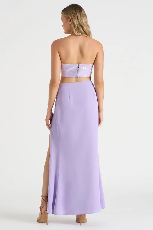 THE DRAPED SKIRT - LILAC