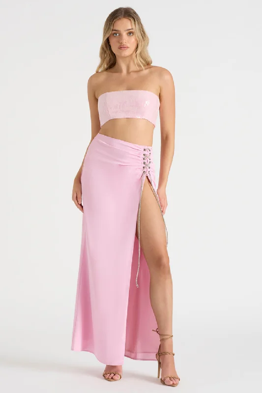 THE DRAPED SKIRT - PINK