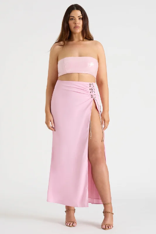 THE DRAPED SKIRT - PINK