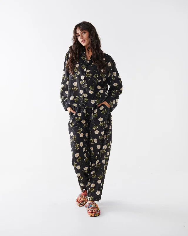 Wild Rose Organic Cotton Long Sleeve Shirt & Pant Pyjama Set